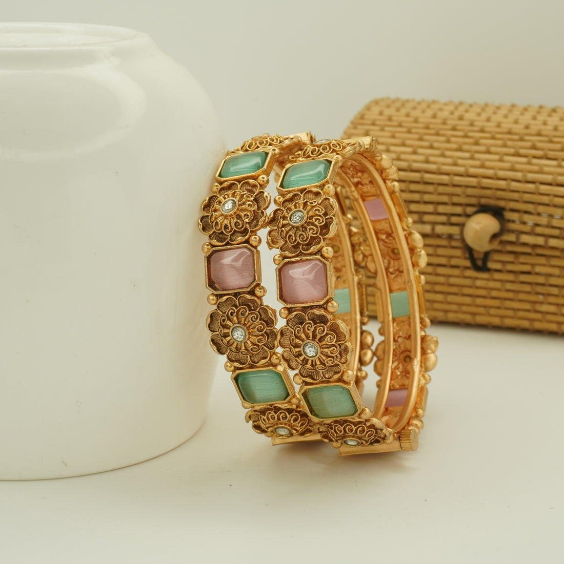 Trending Multicolor Floral Designer Kangan Bangles – Premium Traditional Jewelry for Women
