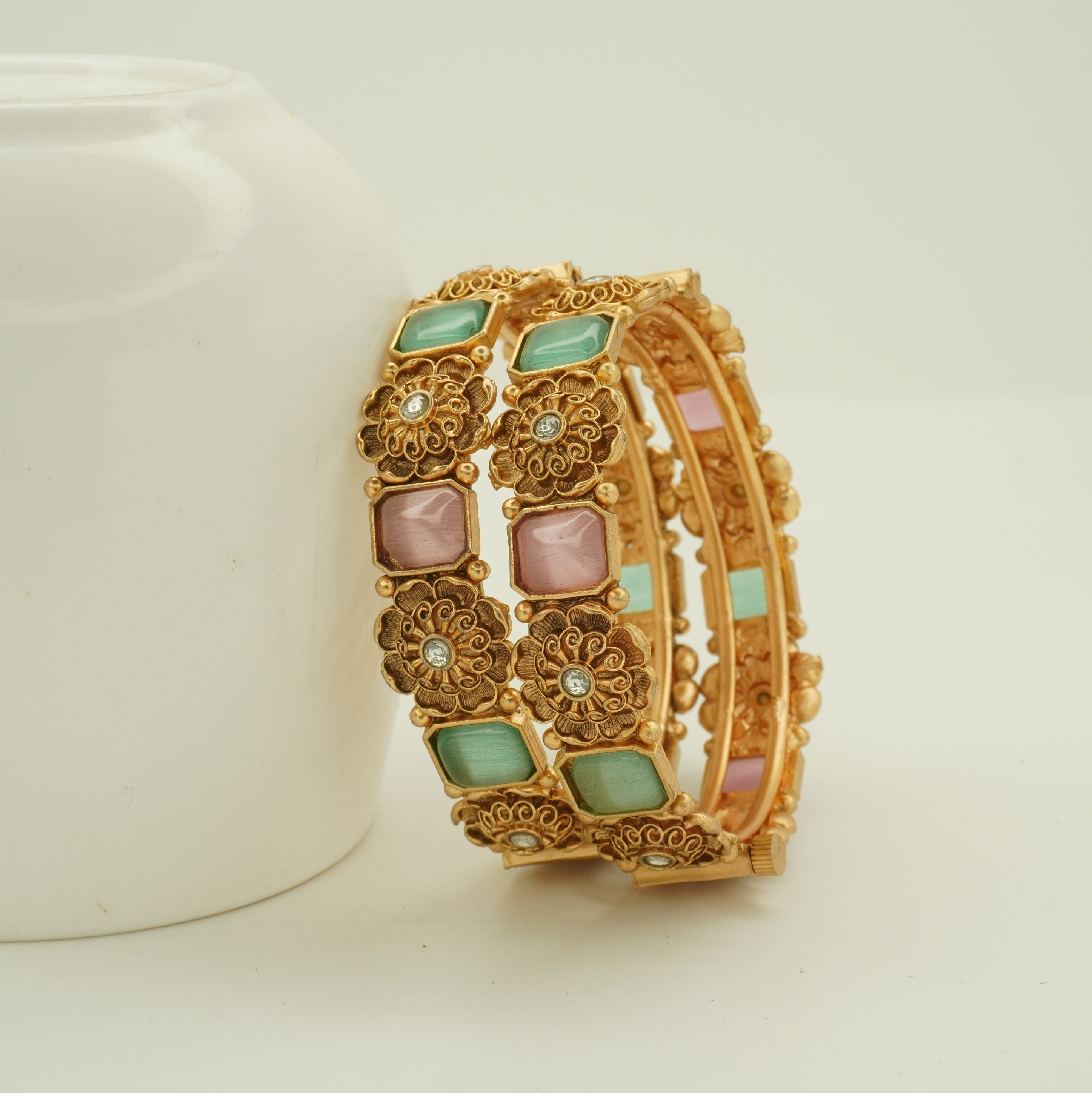 Trending Multicolor Floral Designer Kangan Bangles – Premium Traditional Jewelry for Women
