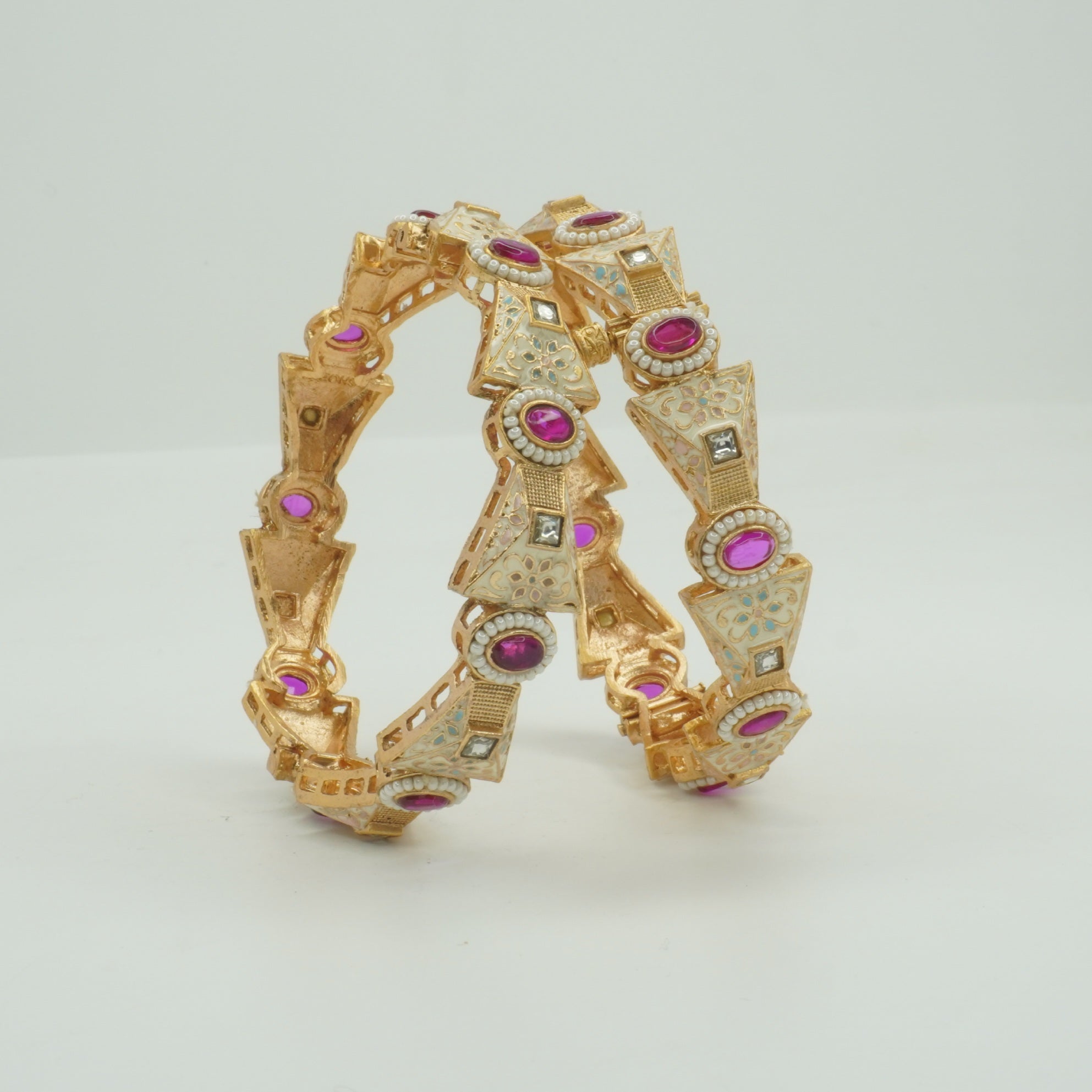 Premium Traditional Meenakari Bangles for Women – Designer Indian Wedding Party Wear Kangan